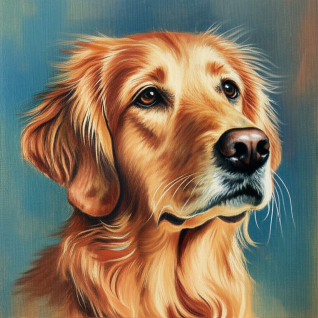 Pet Portrait Painting - Custom hand-painted pet keepsake by Artistilu